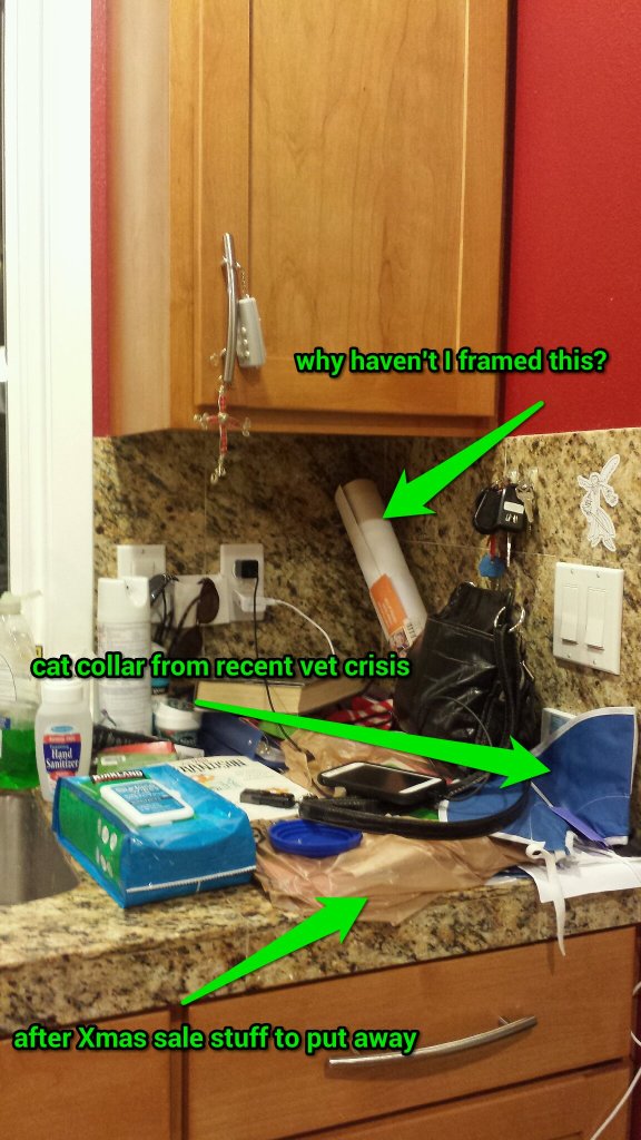 Why does this spot ALWAYS look like this? Such a small spot, SO MUCH crap.